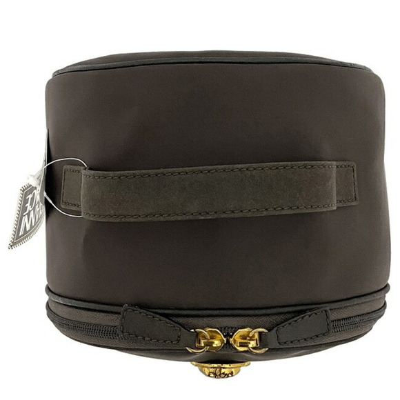 VERSACEGianni Handbag Brown Gold Medusa GV BD5863 NL01 Nylon Canvas GIANNI Van - Picture 5 of 10